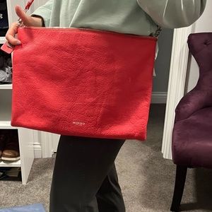 Authentic COACH crossbody handbag in bright red